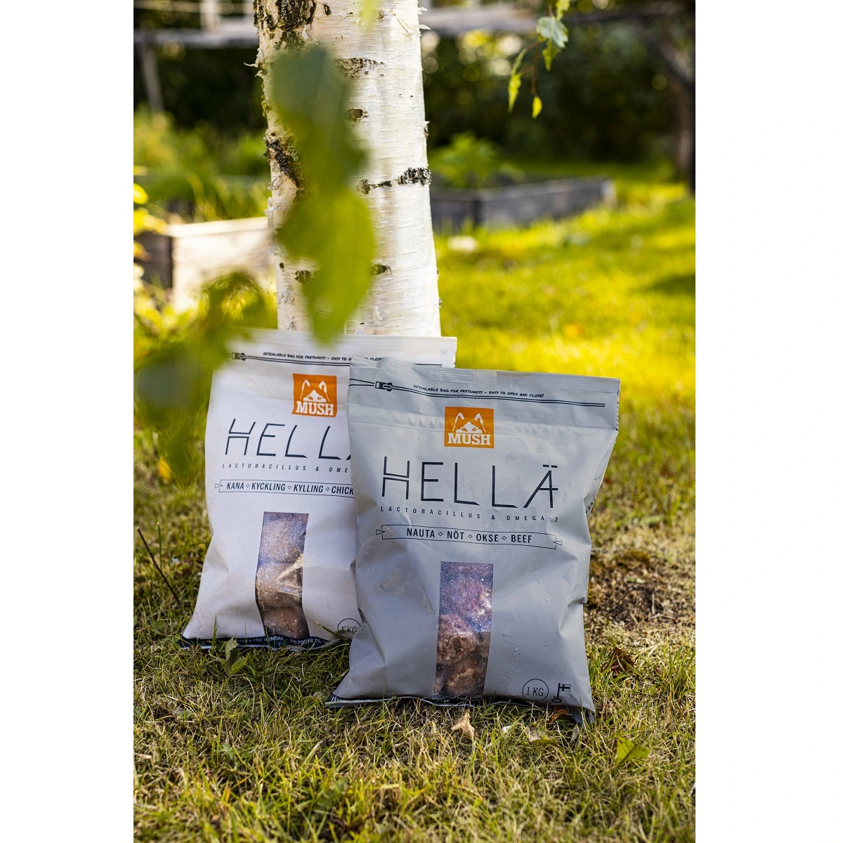 MUSH HELLÄ Kylling 1 kg - Naturligt råfoder til hunde